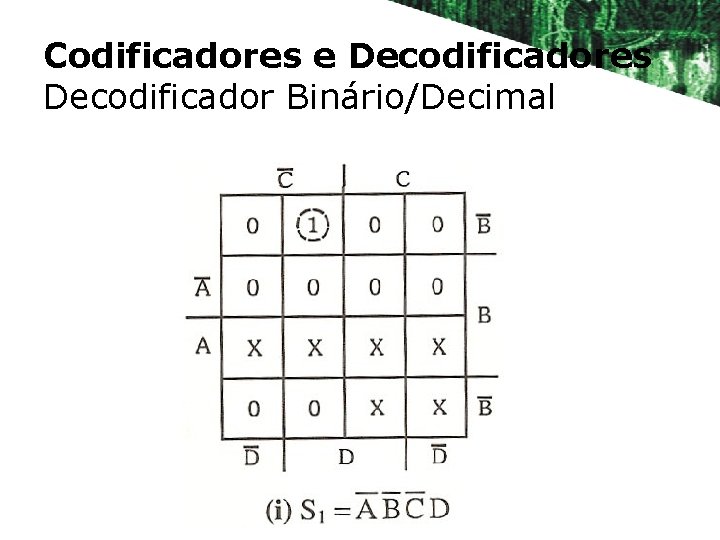 Codificadores e Decodificadores Decodificador Binário/Decimal 