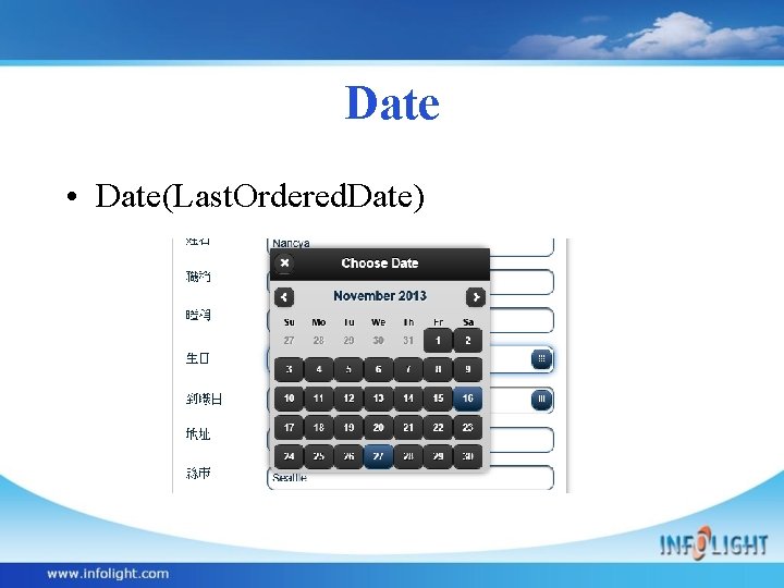 Date • Date(Last. Ordered. Date) 