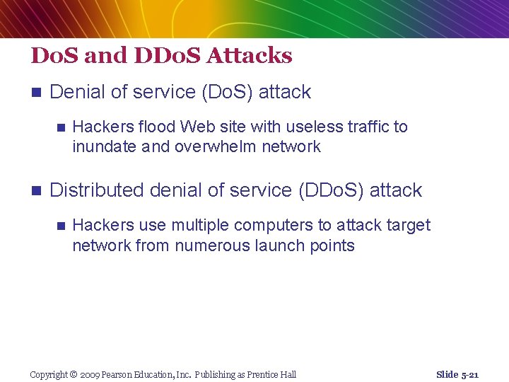 Do. S and DDo. S Attacks n Denial of service (Do. S) attack n