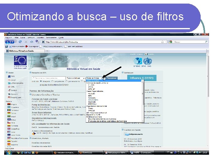 Otimizando a busca – uso de filtros 