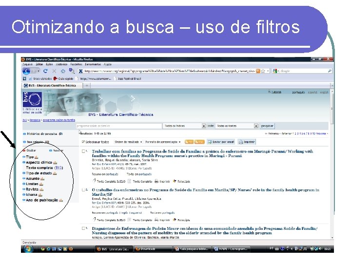 Otimizando a busca – uso de filtros 