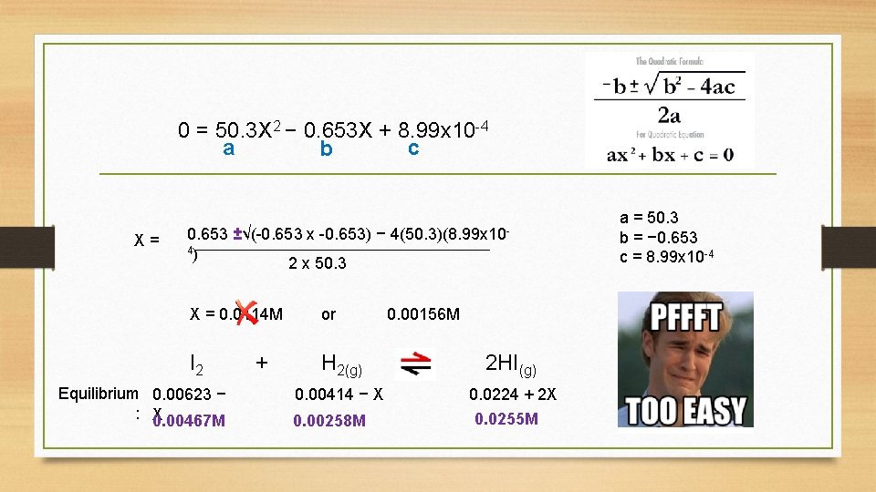 0 = 50. 3 X 2 − 0. 653 X + 8. 99 x