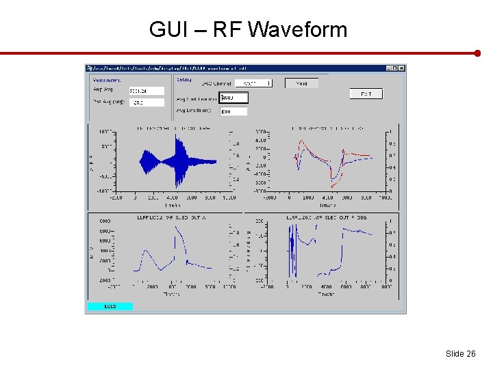 GUI – RF Waveform Slide 26 