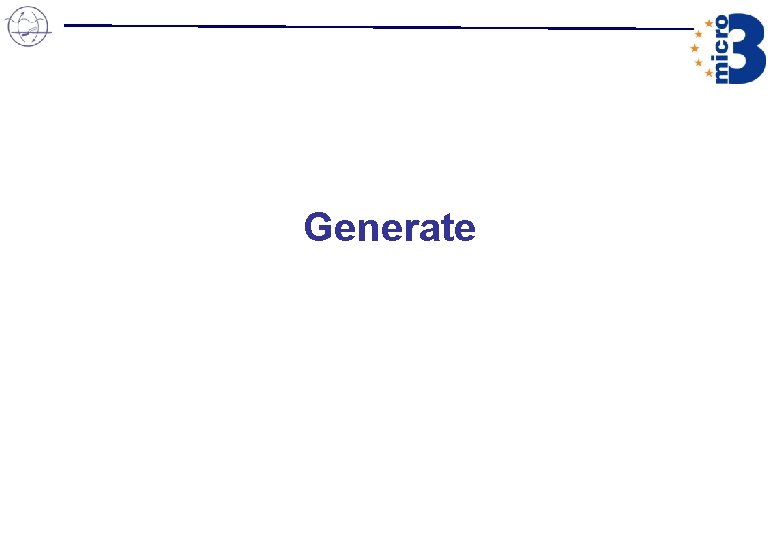 Generate Generate