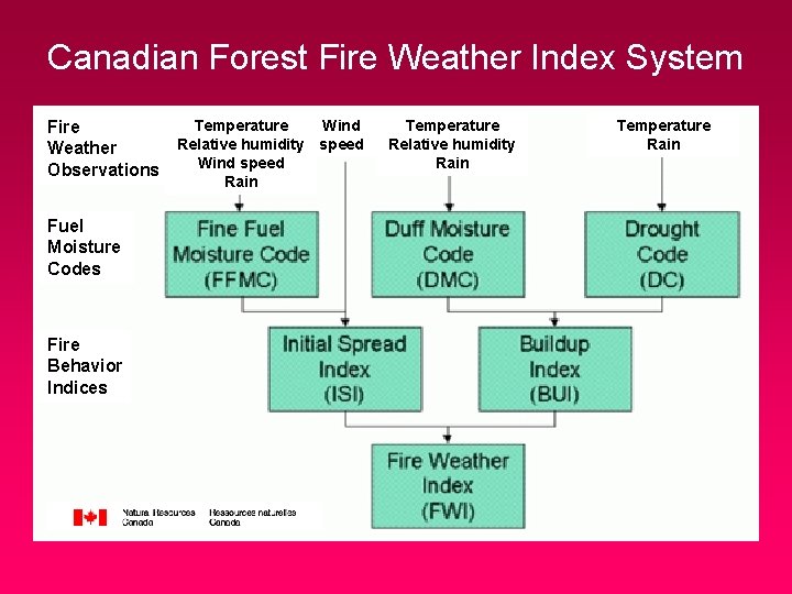 Canadian Forest Fire Weather Index System Temperature Wind Fire Relative humidity speed Weather Wind