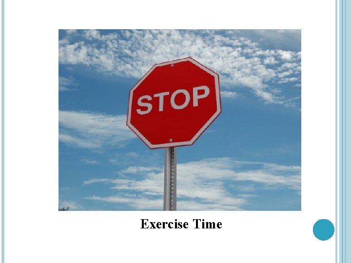 Exercise Time 