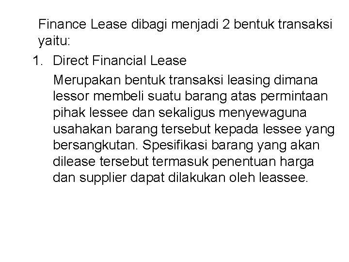 LEASING MATERI MATA KULIAH BANK DAN LEMBAGA KEUANGAN