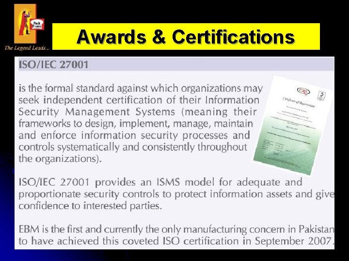 Awards & Certifications 