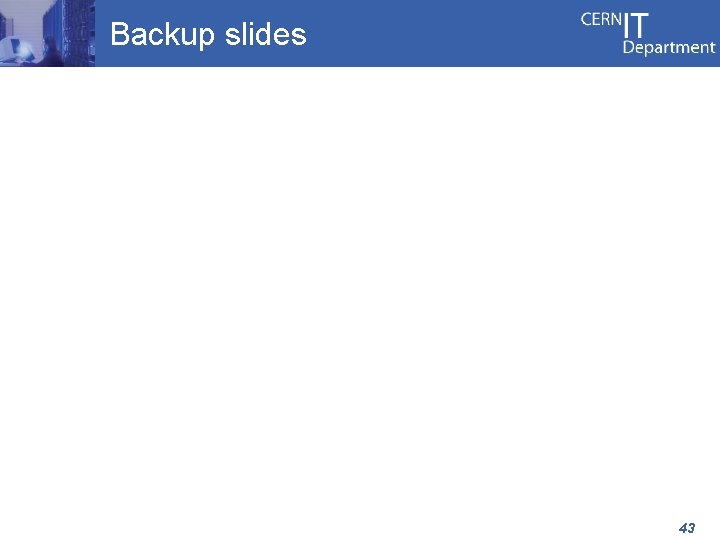Backup slides 43 