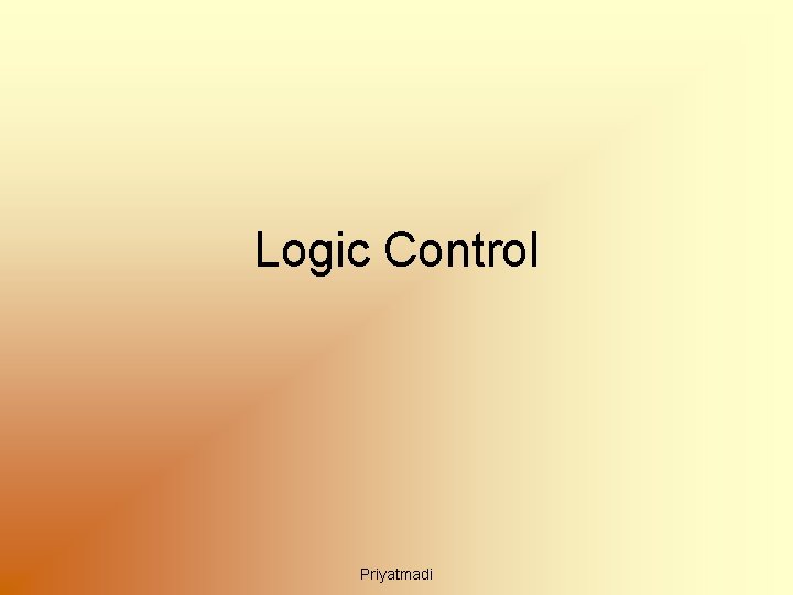 Logic Control Priyatmadi 