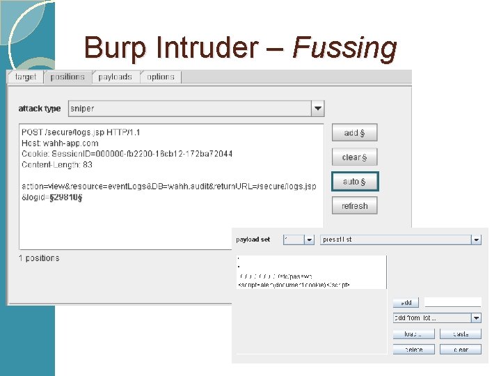 Burp Intruder – Fussing 