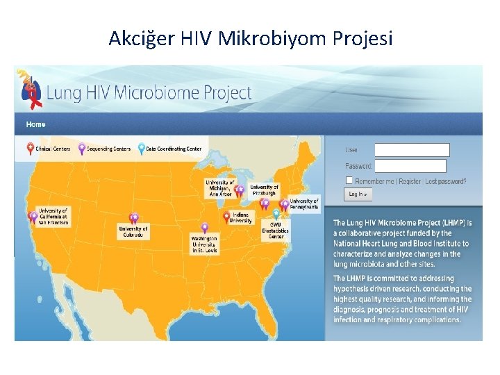 Akciğer HIV Mikrobiyom Projesi 