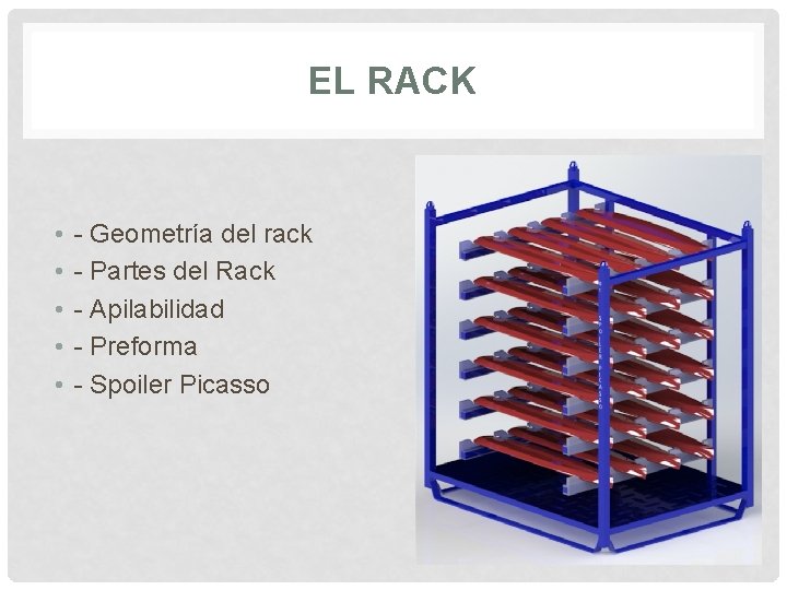 EL RACK • • • - Geometría del rack - Partes del Rack -