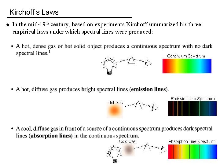 Kirchoff’s Laws u In the mid-19 th century, based on experiments Kirchoff summarized his