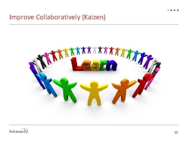 Improve Collaboratively (Kaizen) 12 