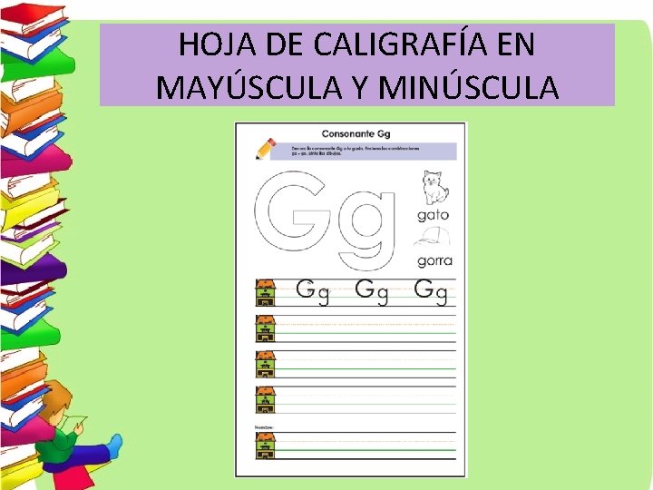 HOJA DE CALIGRAFÍA EN MAYÚSCULA Y MINÚSCULA 