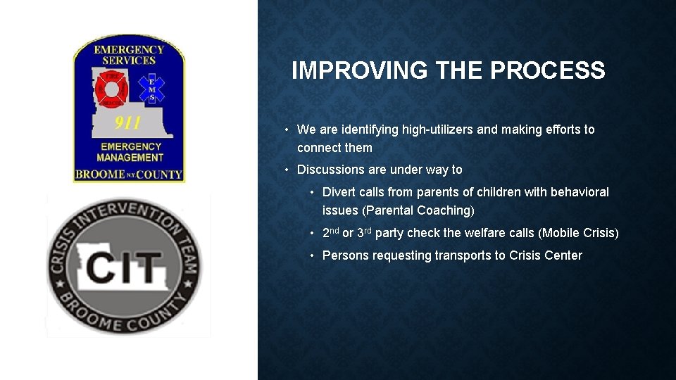 BROOME COUNTY 911 DISTRESSED CALLER DIVERSION PROGRAM WEBINAR