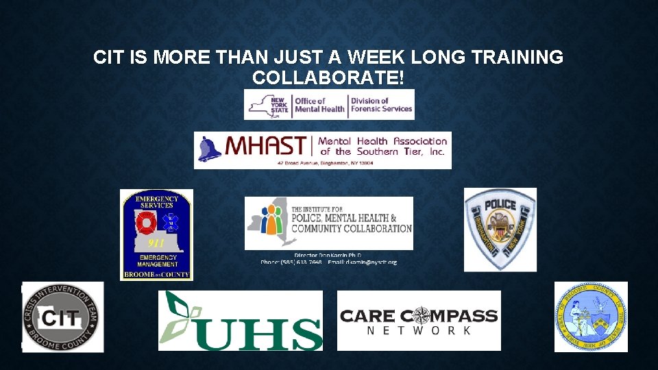 BROOME COUNTY 911 DISTRESSED CALLER DIVERSION PROGRAM WEBINAR