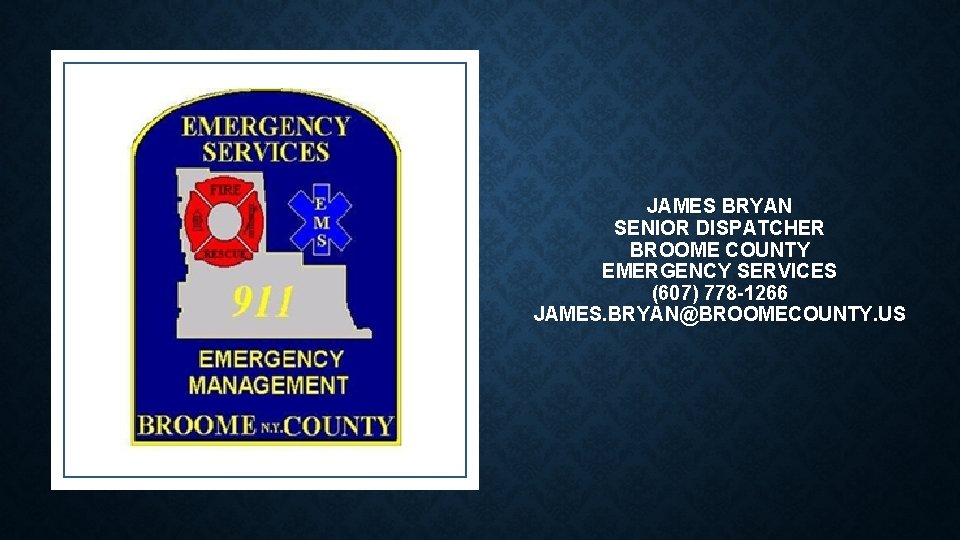 BROOME COUNTY 911 DISTRESSED CALLER DIVERSION PROGRAM WEBINAR