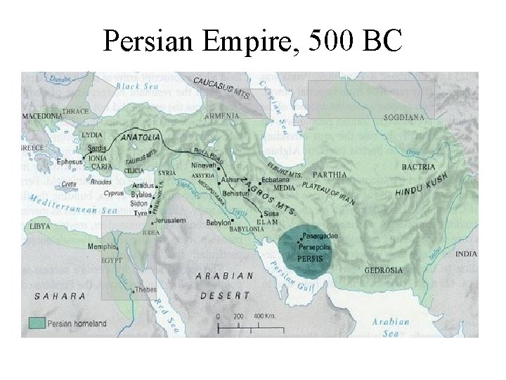 Persian Empire, 500 BC 