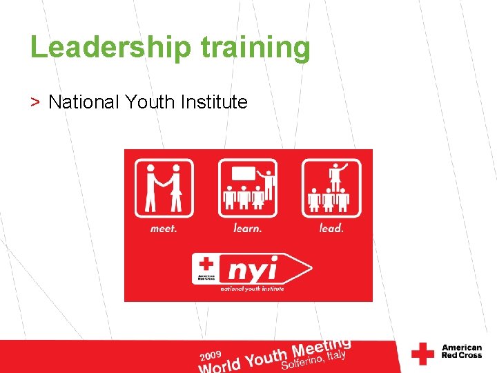 Leadership training > National Youth Institute 