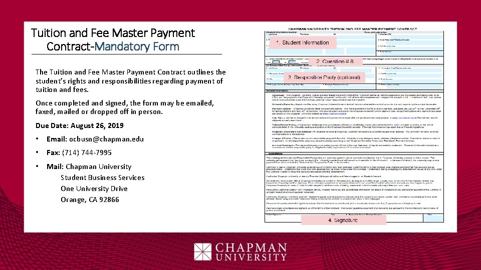 Tuition and Fee Master Payment Contract-Mandatory Form The Tuition and Fee Master Payment Contract