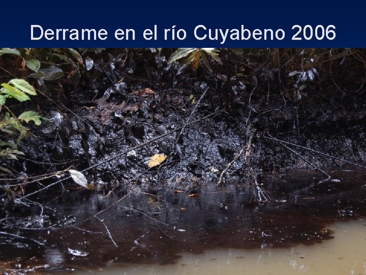 Derrame en el río Cuyabeno 2006 