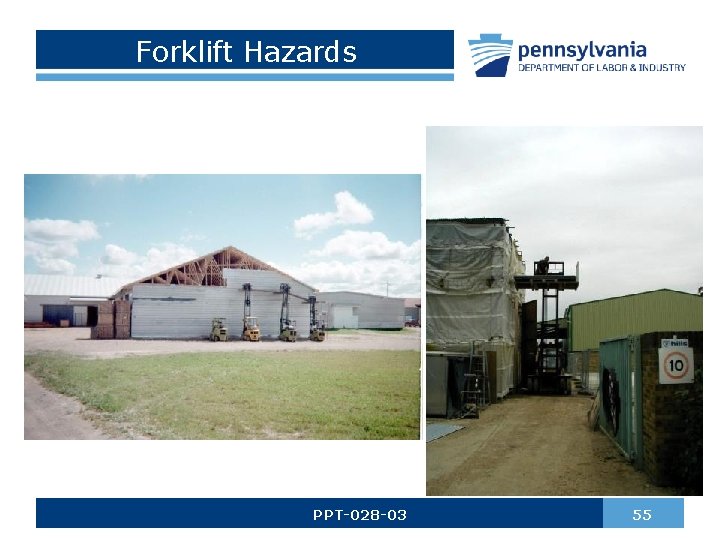 Forklift Hazards PPT-028 -03 55 
