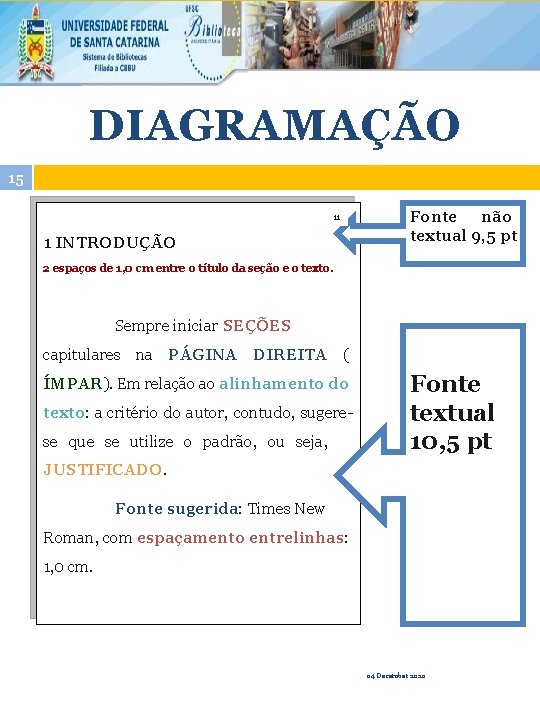 DIAGRAMAÇÃO 15 11 1 INTRODUÇÃO Fonte não textual 9, 5 pt 2 espaços de