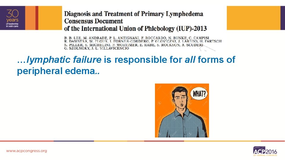 …lymphatic failure is responsible for all forms of peripheral edema. . 