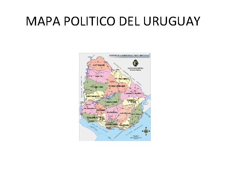 MAPA POLITICO DEL URUGUAY 