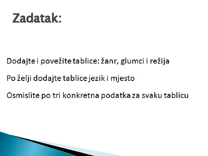 Zadatak: 