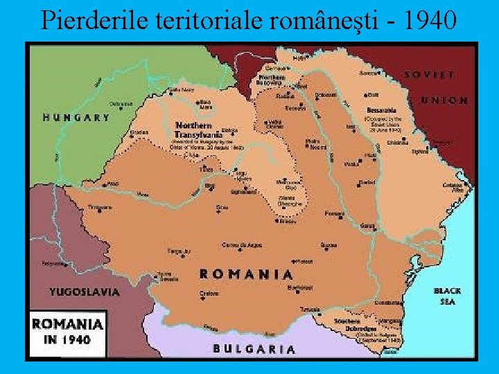 Pierderile teritoriale româneşti - 1940 