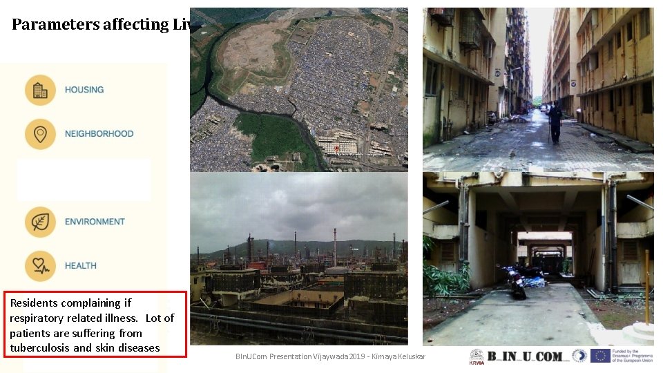 Parameters affecting Livability Residents complaining if respiratory related illness. Lot of patients are suffering