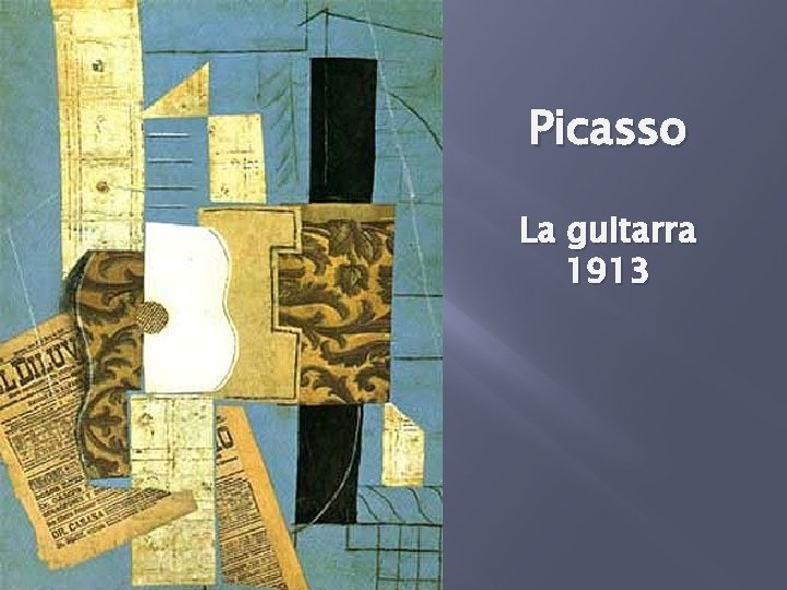 Picasso La guitarra 1913 