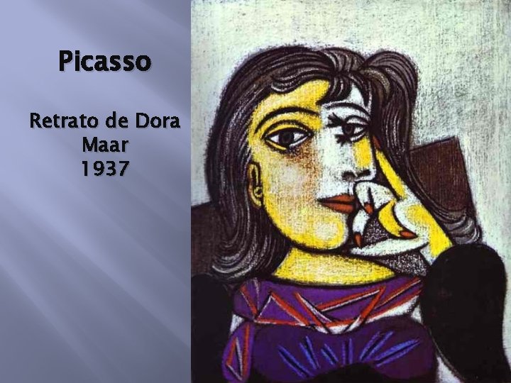 Picasso Retrato de Dora Maar 1937 