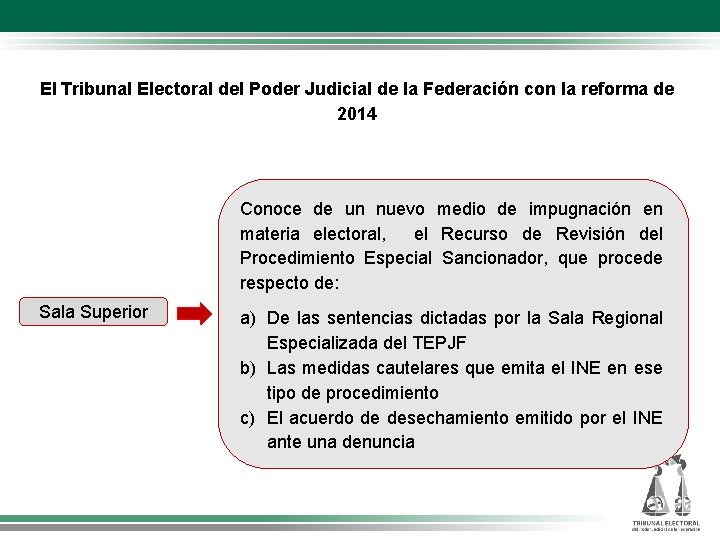 El Tribunal Electoral del Poder Judicial de la Federación con la reforma de 2014