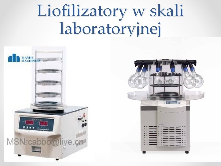 Liofilizatory w skali laboratoryjnej 