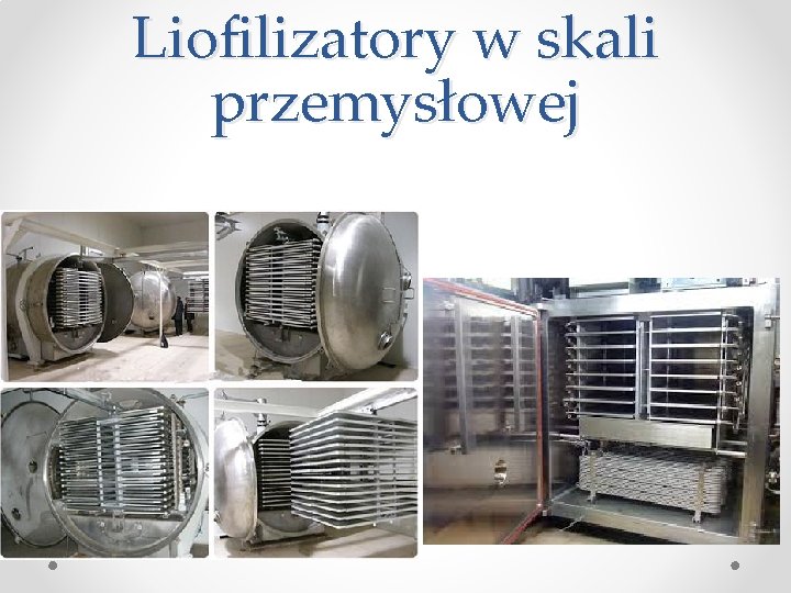 Liofilizatory w skali przemysłowej 