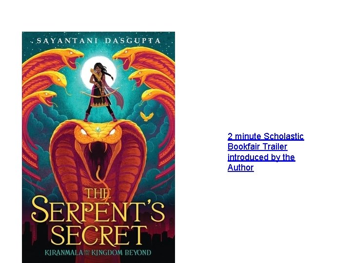 2 minute Scholastic Bookfair Trailer introduced by the Author 