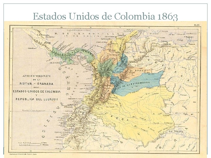 Estados Unidos de Colombia 1863 
