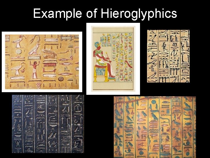Example of Hieroglyphics 