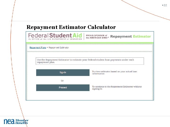  • 22 Repayment Estimator Calculator 