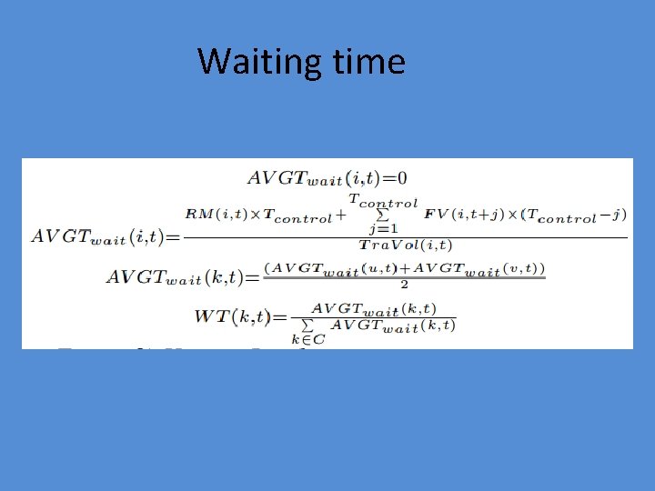 Waiting time 