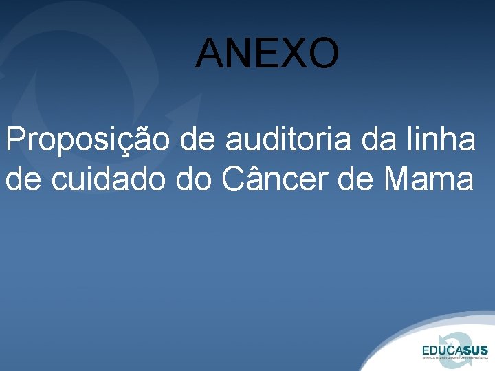 ANEXO Proposição de auditoria da linha de cuidado do Câncer de Mama 