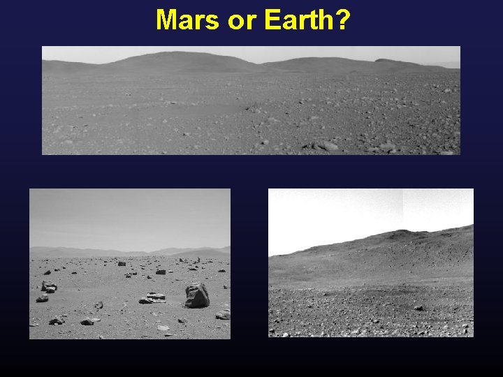 Mars or Earth? 