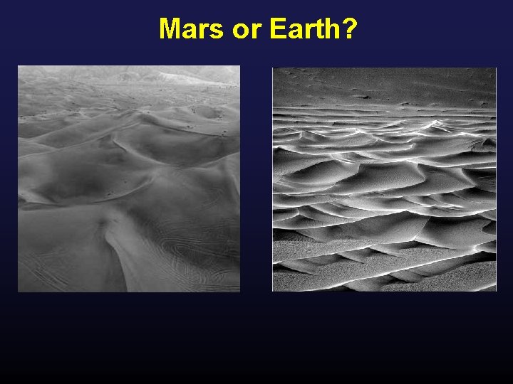 Mars or Earth? 