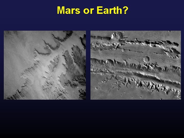 Mars or Earth? 