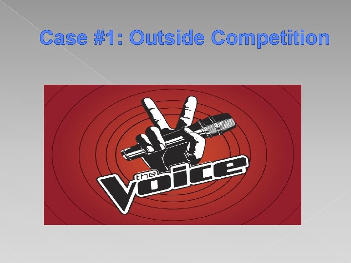Case #1: Outside Competition 