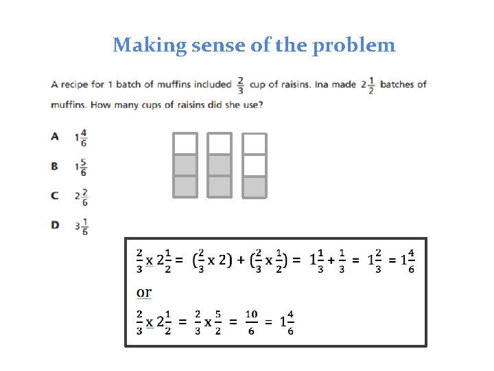 Making sense of the problem 